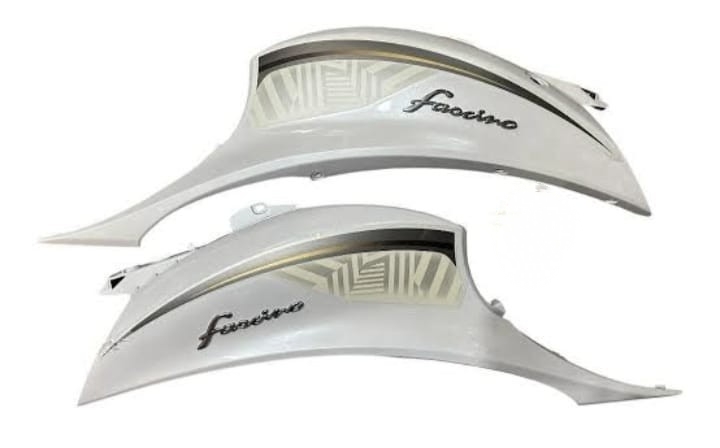 SS Scooter Fascino bs4 Rear/Side Panel (White)